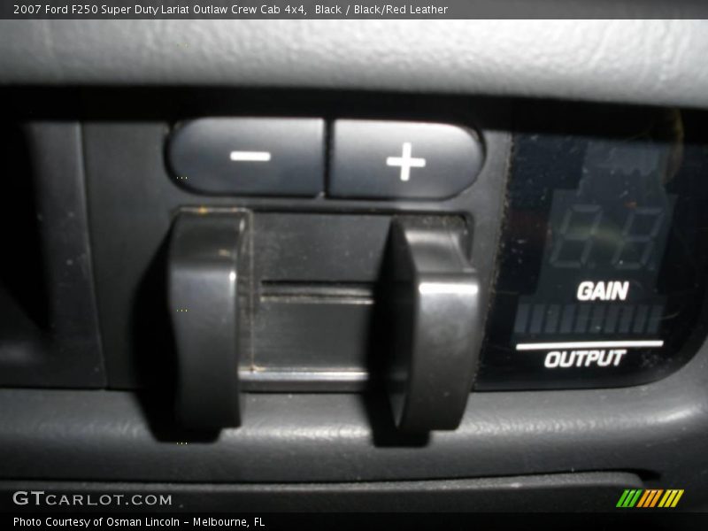 Black / Black/Red Leather 2007 Ford F250 Super Duty Lariat Outlaw Crew Cab 4x4