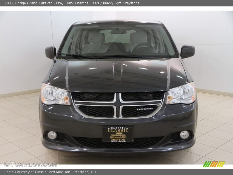 Dark Charcoal Pearl / Black/Light Graystone 2012 Dodge Grand Caravan Crew