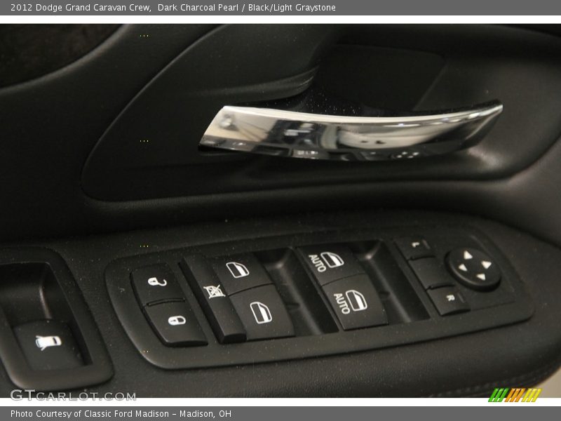 Dark Charcoal Pearl / Black/Light Graystone 2012 Dodge Grand Caravan Crew