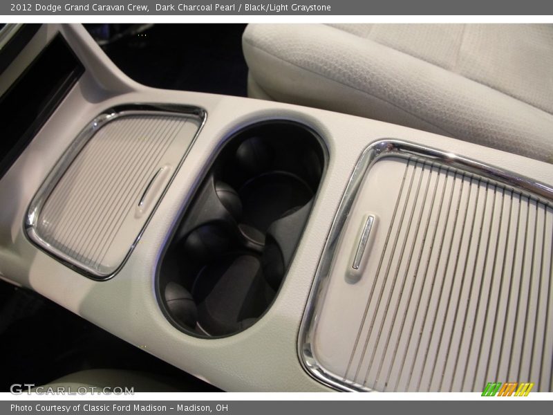 Dark Charcoal Pearl / Black/Light Graystone 2012 Dodge Grand Caravan Crew