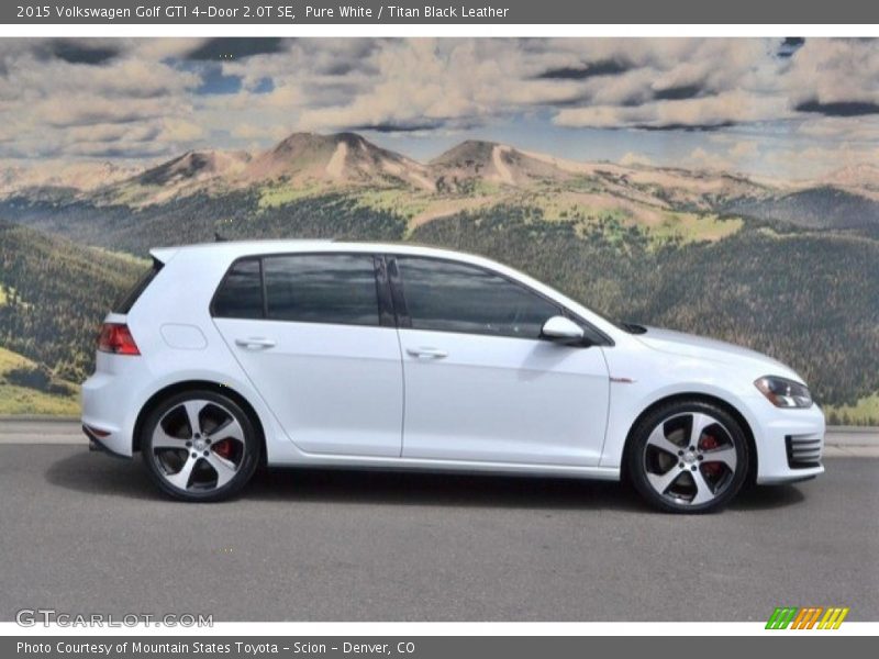 Pure White / Titan Black Leather 2015 Volkswagen Golf GTI 4-Door 2.0T SE