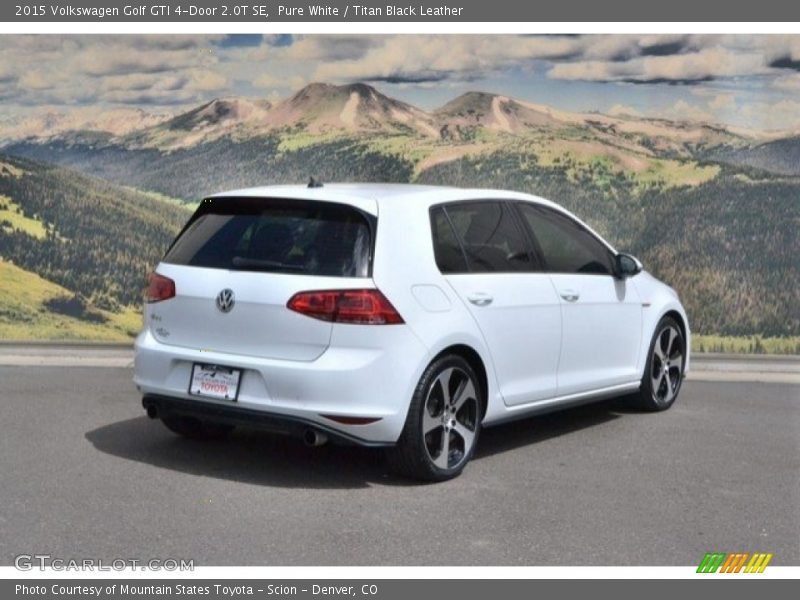 Pure White / Titan Black Leather 2015 Volkswagen Golf GTI 4-Door 2.0T SE