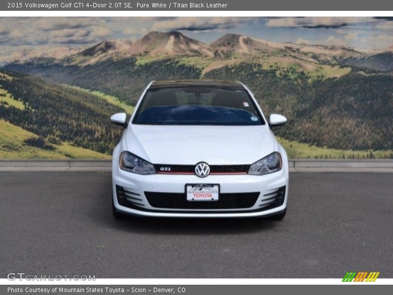 Pure White / Titan Black Leather 2015 Volkswagen Golf GTI 4-Door 2.0T SE