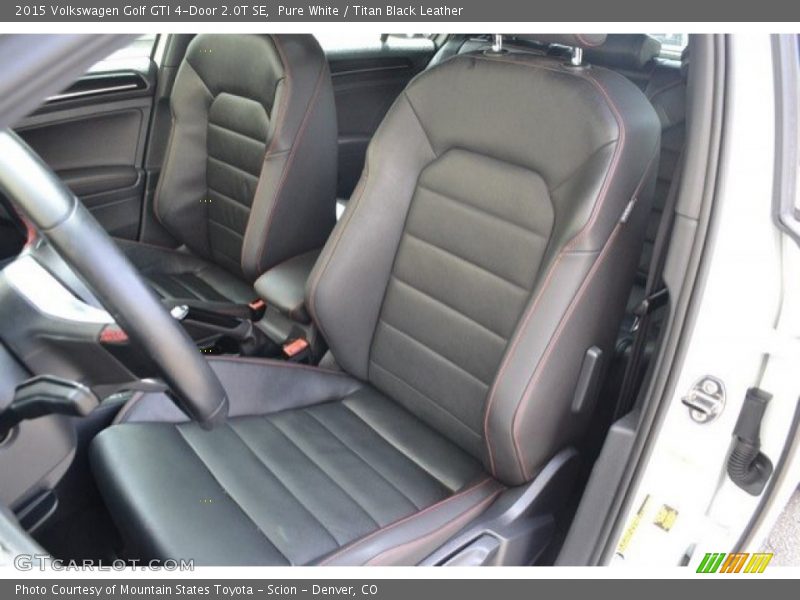 Pure White / Titan Black Leather 2015 Volkswagen Golf GTI 4-Door 2.0T SE