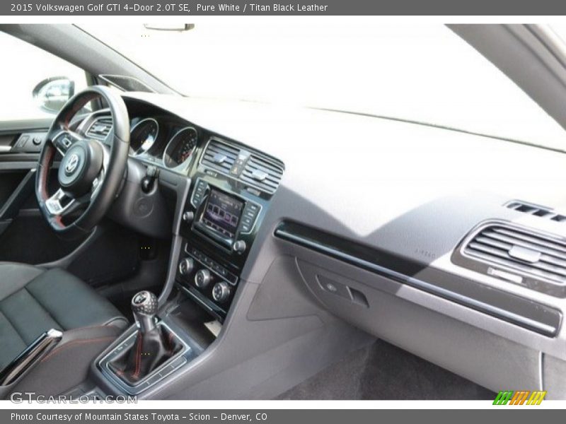 Pure White / Titan Black Leather 2015 Volkswagen Golf GTI 4-Door 2.0T SE