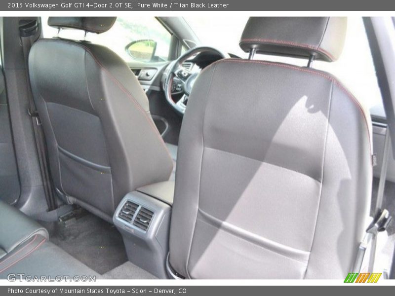 Pure White / Titan Black Leather 2015 Volkswagen Golf GTI 4-Door 2.0T SE