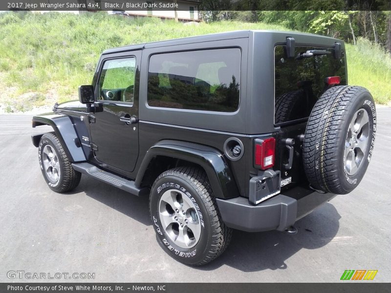 Black / Black/Dark Saddle 2017 Jeep Wrangler Sahara 4x4