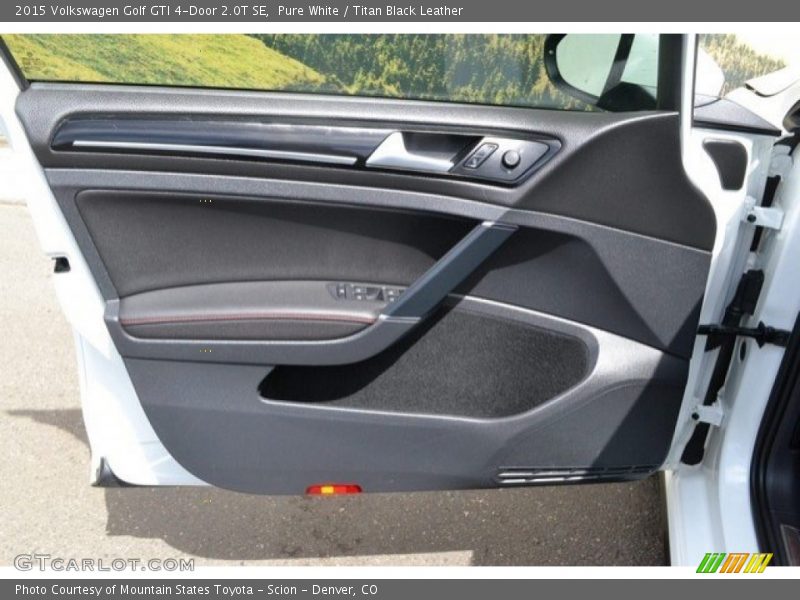 Pure White / Titan Black Leather 2015 Volkswagen Golf GTI 4-Door 2.0T SE