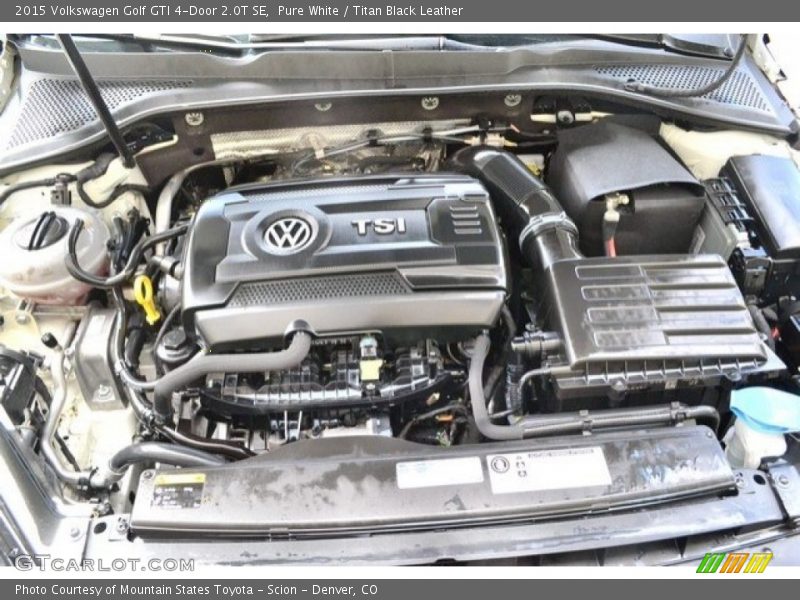 Pure White / Titan Black Leather 2015 Volkswagen Golf GTI 4-Door 2.0T SE