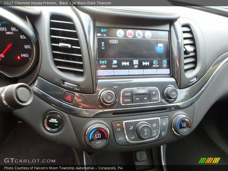 Black / Jet Black/Dark Titanium 2017 Chevrolet Impala Premier