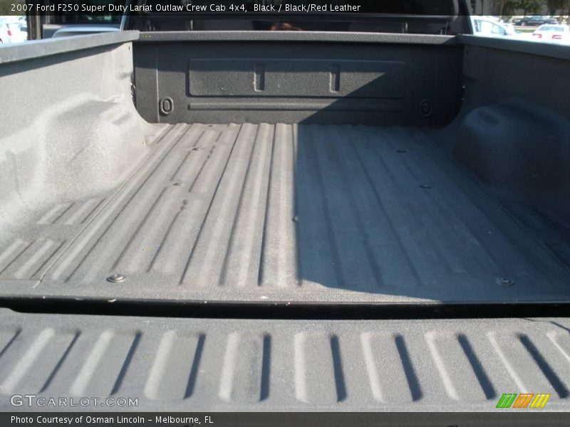 Black / Black/Red Leather 2007 Ford F250 Super Duty Lariat Outlaw Crew Cab 4x4