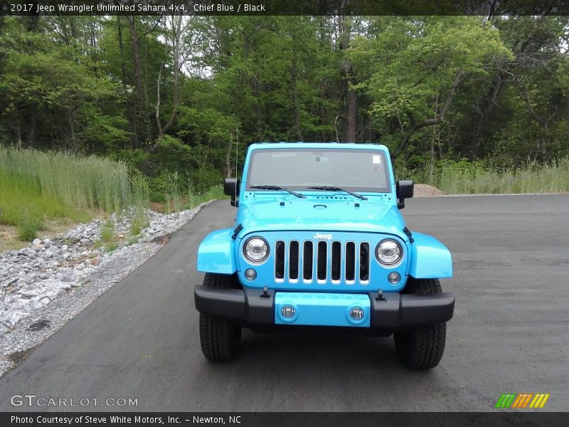 Chief Blue / Black 2017 Jeep Wrangler Unlimited Sahara 4x4