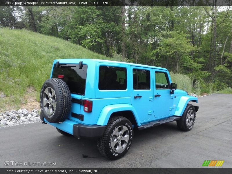 Chief Blue / Black 2017 Jeep Wrangler Unlimited Sahara 4x4