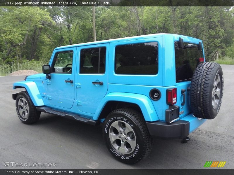 Chief Blue / Black 2017 Jeep Wrangler Unlimited Sahara 4x4