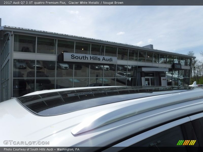 Glacier White Metallic / Nougat Brown 2017 Audi Q7 3.0T quattro Premium Plus
