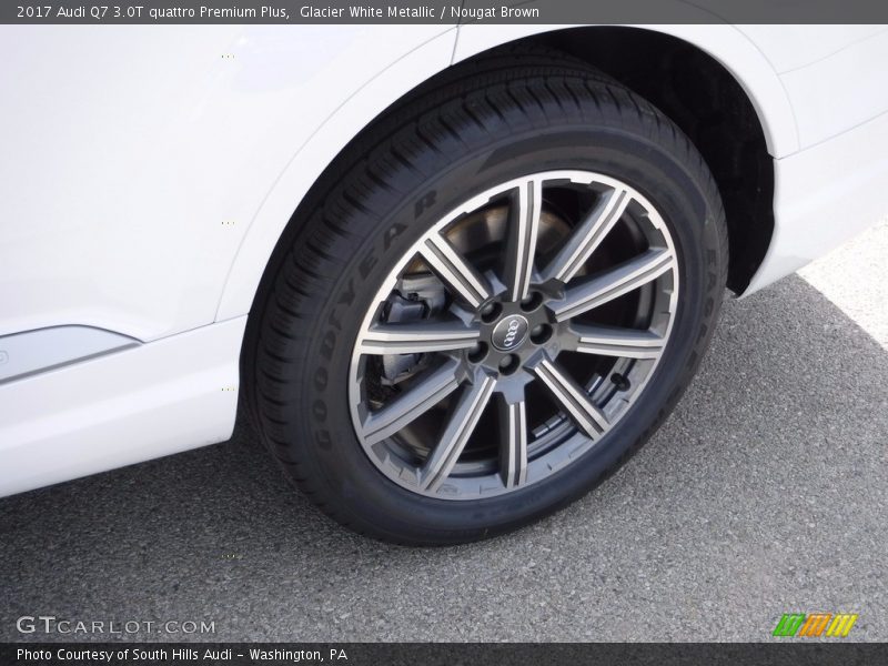 Glacier White Metallic / Nougat Brown 2017 Audi Q7 3.0T quattro Premium Plus