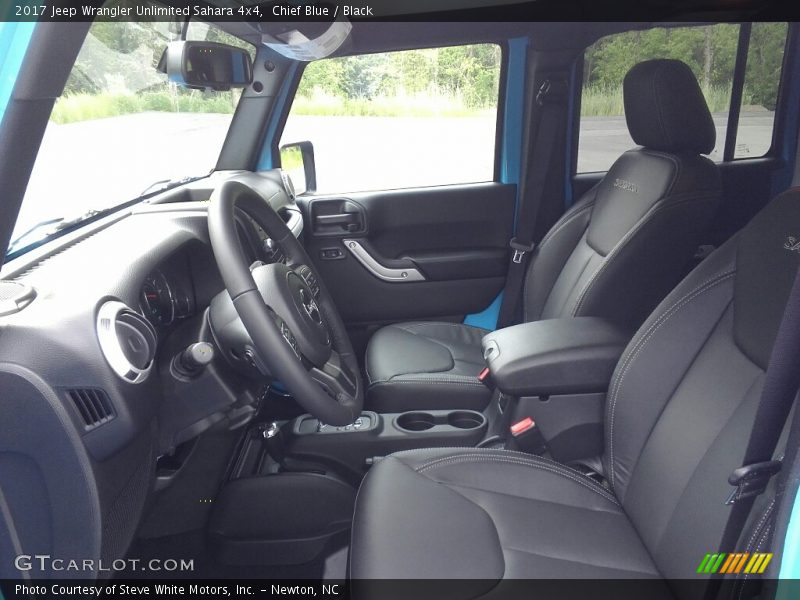 Chief Blue / Black 2017 Jeep Wrangler Unlimited Sahara 4x4