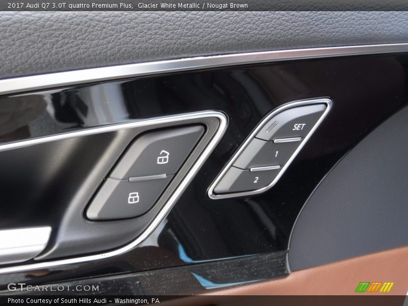Glacier White Metallic / Nougat Brown 2017 Audi Q7 3.0T quattro Premium Plus