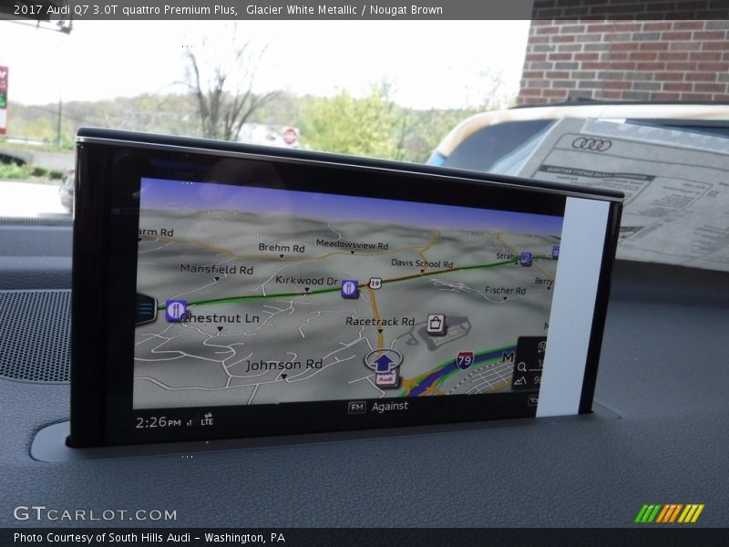 Glacier White Metallic / Nougat Brown 2017 Audi Q7 3.0T quattro Premium Plus