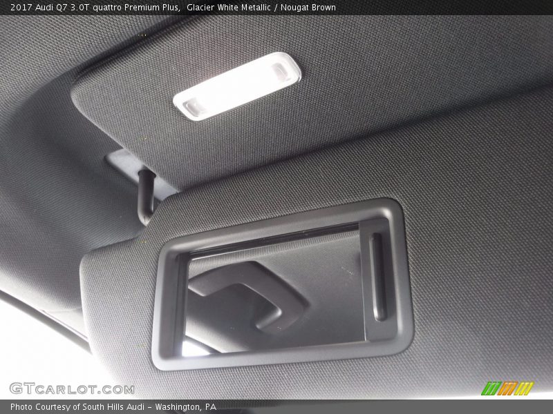 Glacier White Metallic / Nougat Brown 2017 Audi Q7 3.0T quattro Premium Plus