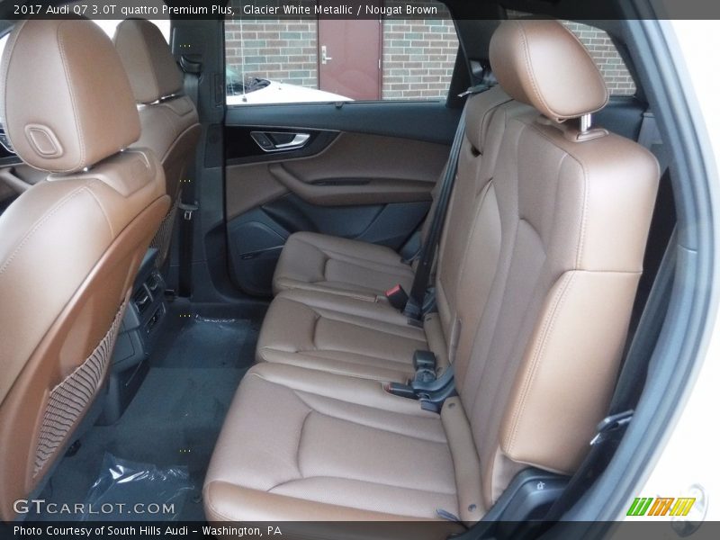 Glacier White Metallic / Nougat Brown 2017 Audi Q7 3.0T quattro Premium Plus