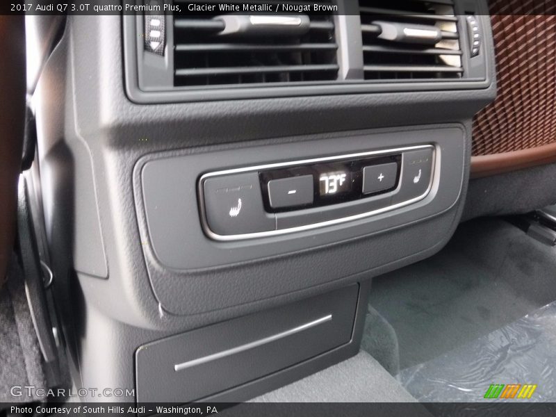 Glacier White Metallic / Nougat Brown 2017 Audi Q7 3.0T quattro Premium Plus