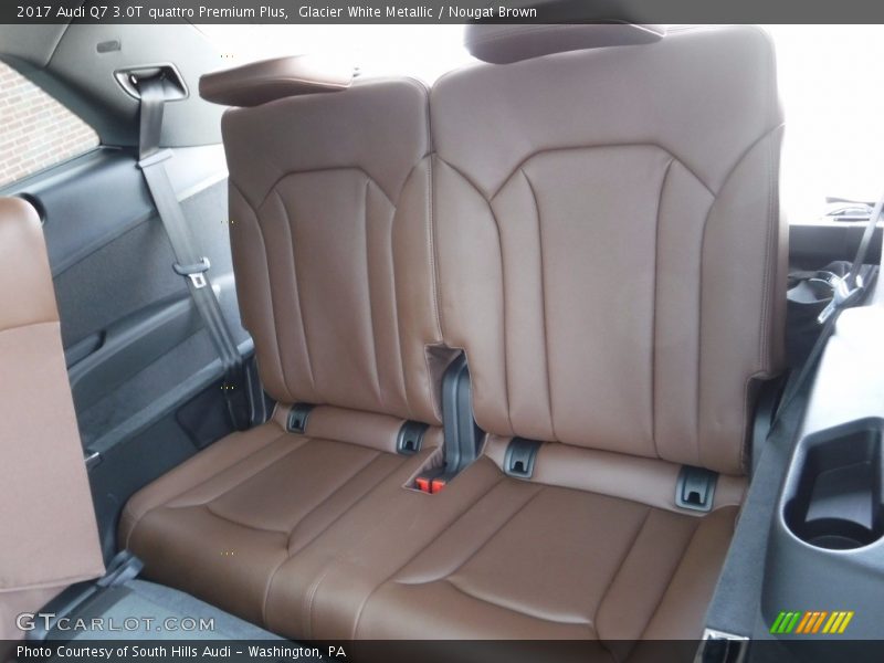 Glacier White Metallic / Nougat Brown 2017 Audi Q7 3.0T quattro Premium Plus