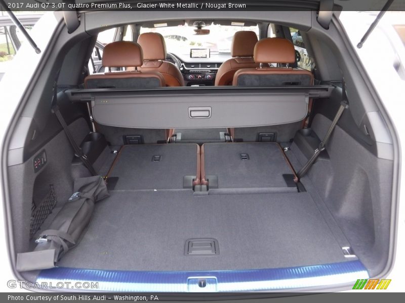 Glacier White Metallic / Nougat Brown 2017 Audi Q7 3.0T quattro Premium Plus