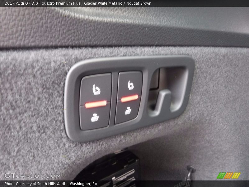 Glacier White Metallic / Nougat Brown 2017 Audi Q7 3.0T quattro Premium Plus