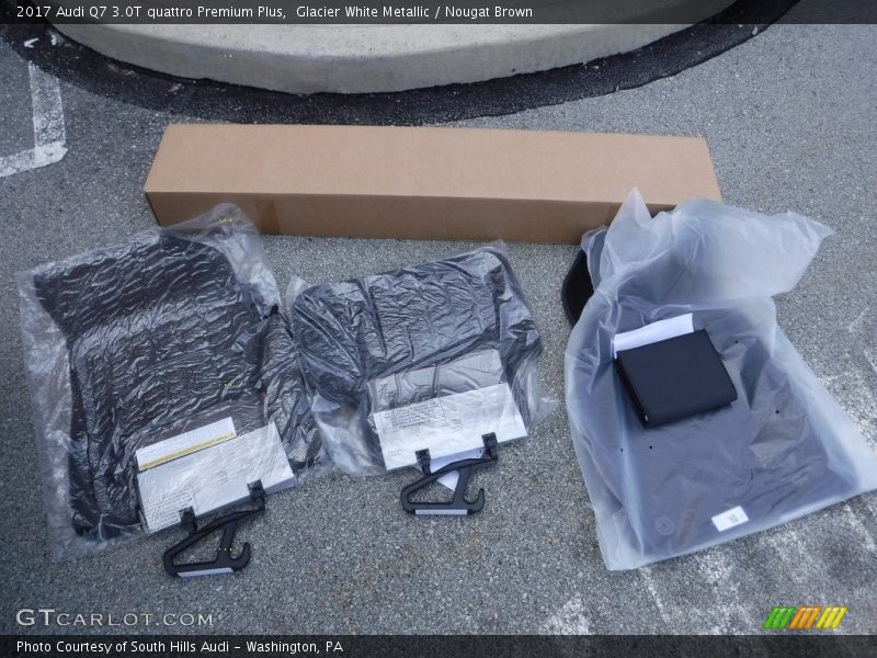 Glacier White Metallic / Nougat Brown 2017 Audi Q7 3.0T quattro Premium Plus