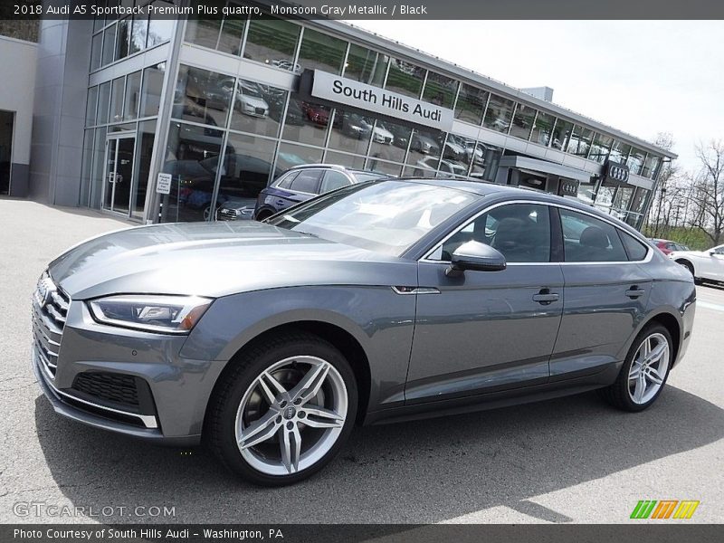 Monsoon Gray Metallic / Black 2018 Audi A5 Sportback Premium Plus quattro