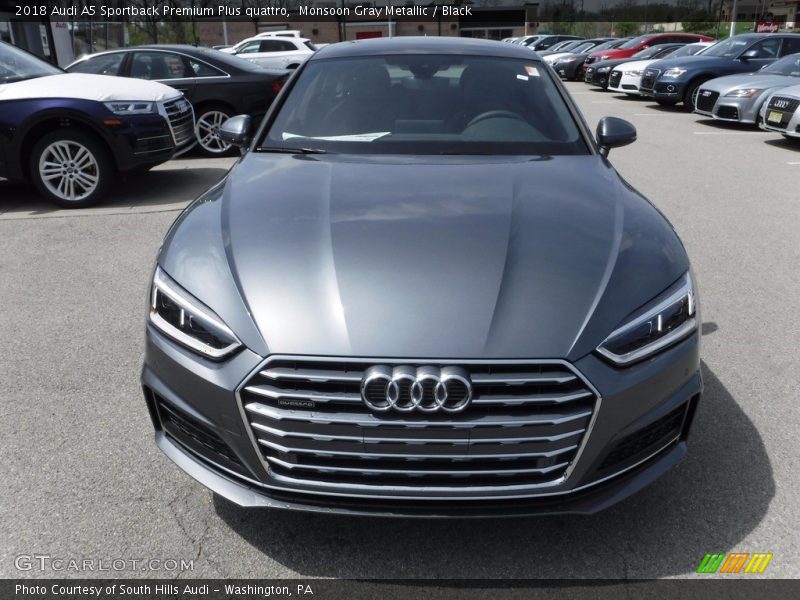 Monsoon Gray Metallic / Black 2018 Audi A5 Sportback Premium Plus quattro