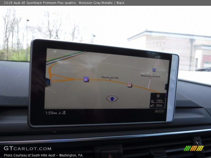 Navigation of 2018 A5 Sportback Premium Plus quattro
