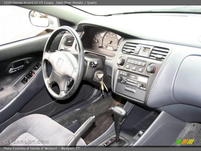 Satin Silver Metallic / Quartz 2000 Honda Accord LX V6 Coupe