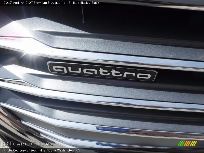 Brilliant Black / Black 2017 Audi A4 2.0T Premium Plus quattro