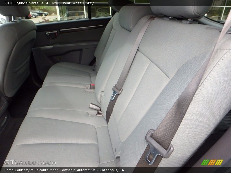 Pearl White / Gray 2010 Hyundai Santa Fe GLS 4WD
