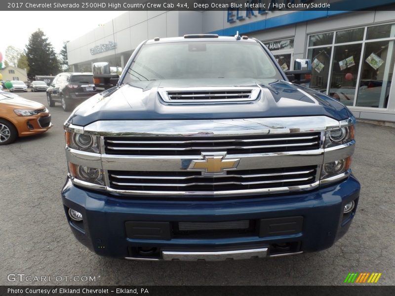 Deep Ocean Blue Metallic / High Country Saddle 2017 Chevrolet Silverado 2500HD High Country Crew Cab 4x4