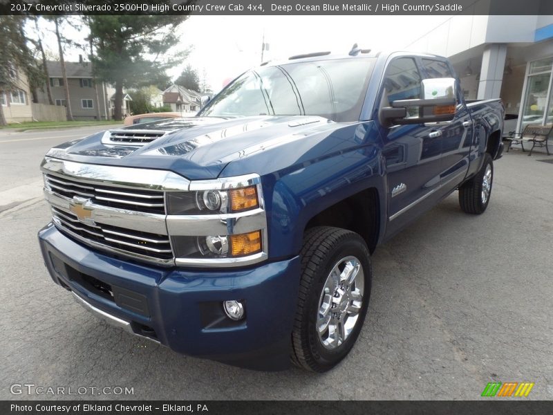 Deep Ocean Blue Metallic / High Country Saddle 2017 Chevrolet Silverado 2500HD High Country Crew Cab 4x4