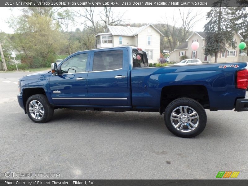 Deep Ocean Blue Metallic / High Country Saddle 2017 Chevrolet Silverado 2500HD High Country Crew Cab 4x4