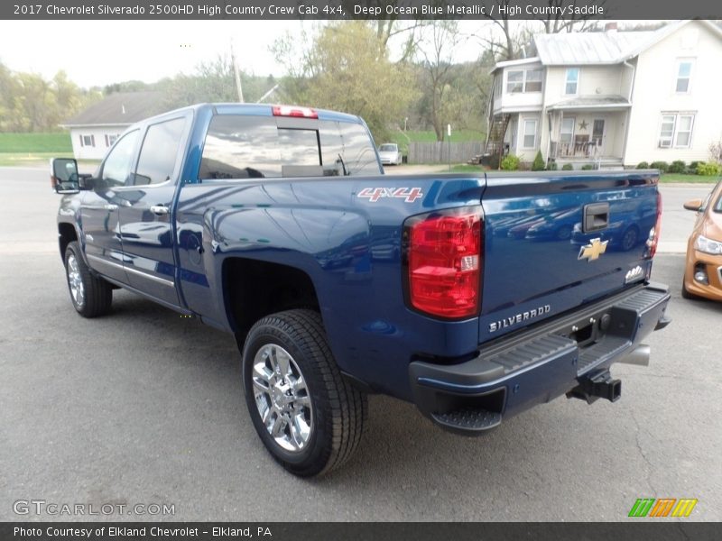 Deep Ocean Blue Metallic / High Country Saddle 2017 Chevrolet Silverado 2500HD High Country Crew Cab 4x4