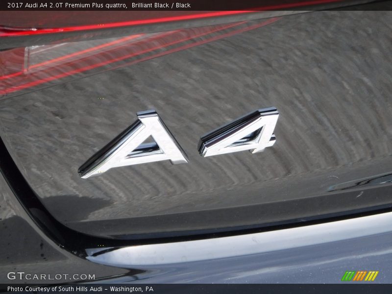 Brilliant Black / Black 2017 Audi A4 2.0T Premium Plus quattro