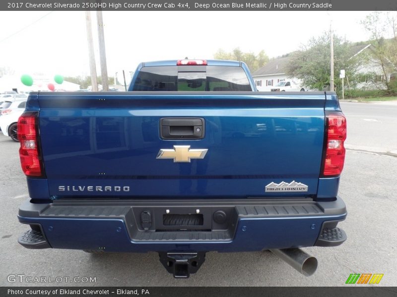Deep Ocean Blue Metallic / High Country Saddle 2017 Chevrolet Silverado 2500HD High Country Crew Cab 4x4
