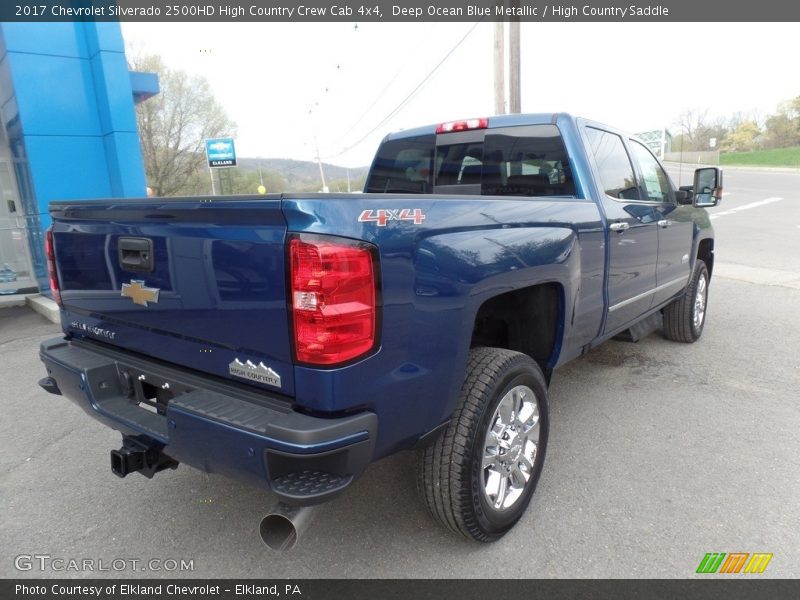 Deep Ocean Blue Metallic / High Country Saddle 2017 Chevrolet Silverado 2500HD High Country Crew Cab 4x4