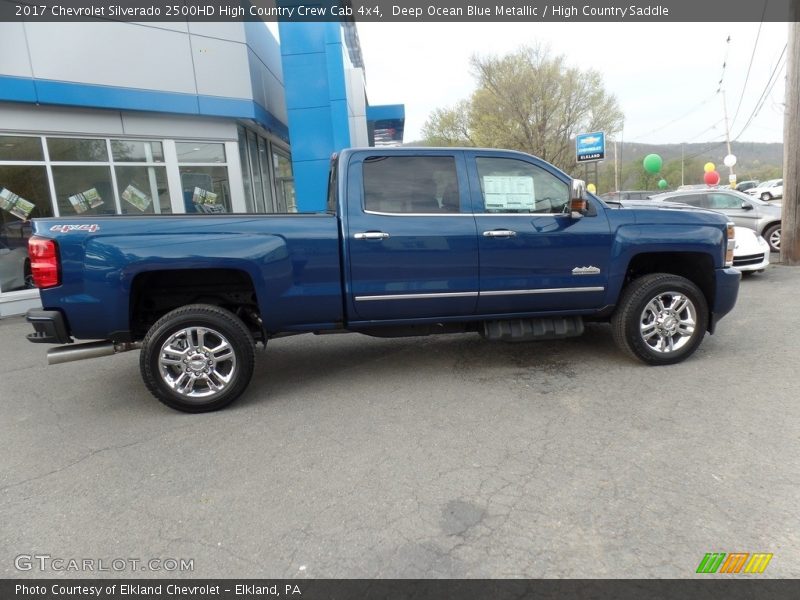 Deep Ocean Blue Metallic / High Country Saddle 2017 Chevrolet Silverado 2500HD High Country Crew Cab 4x4