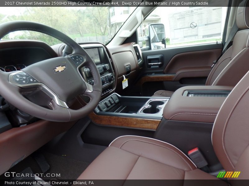 Dashboard of 2017 Silverado 2500HD High Country Crew Cab 4x4