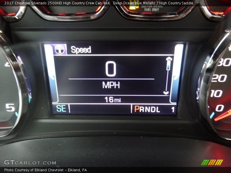 Deep Ocean Blue Metallic / High Country Saddle 2017 Chevrolet Silverado 2500HD High Country Crew Cab 4x4