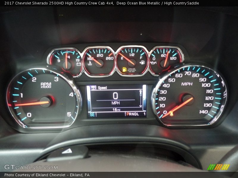  2017 Silverado 2500HD High Country Crew Cab 4x4 High Country Crew Cab 4x4 Gauges
