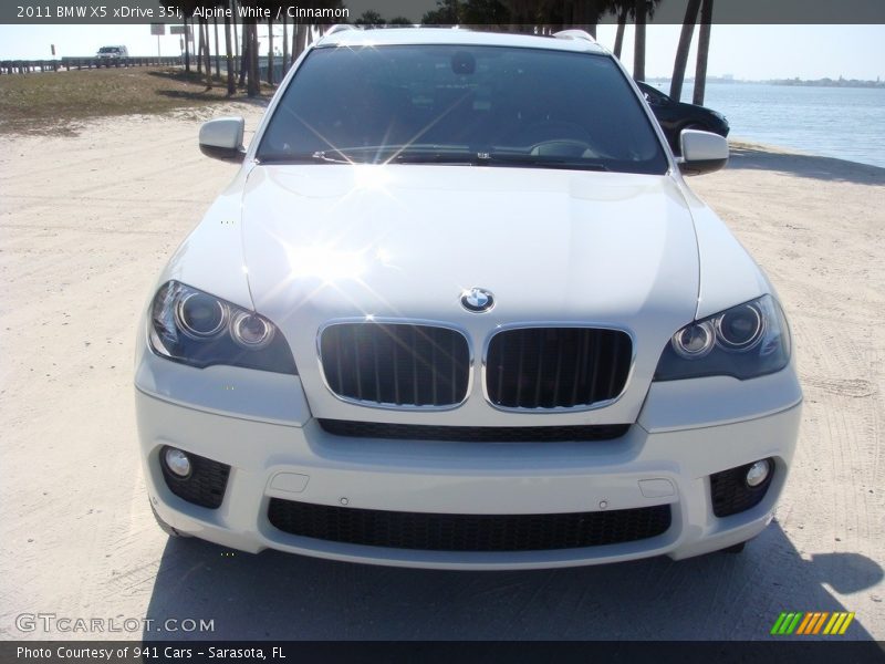 Alpine White / Cinnamon 2011 BMW X5 xDrive 35i