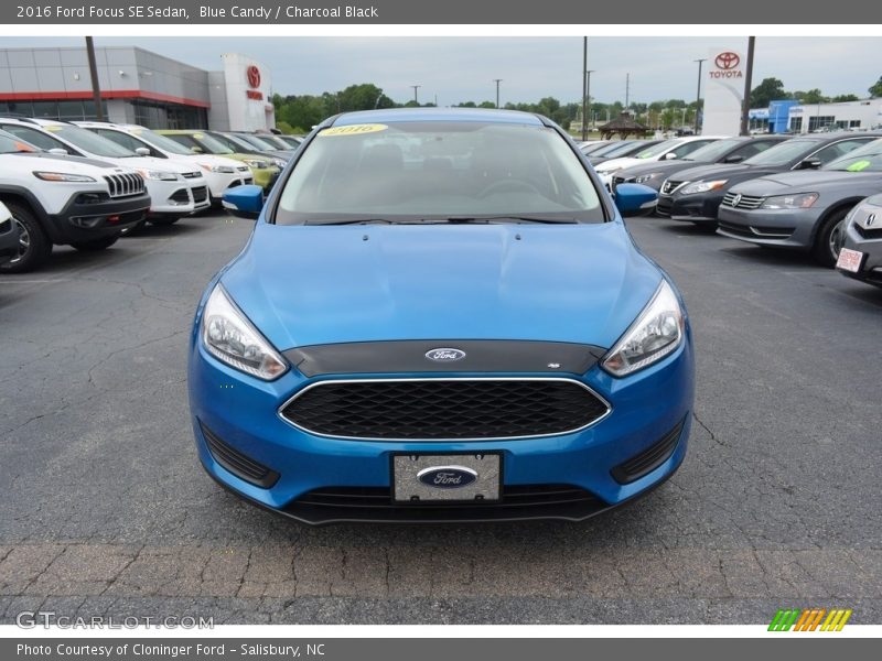 Blue Candy / Charcoal Black 2016 Ford Focus SE Sedan