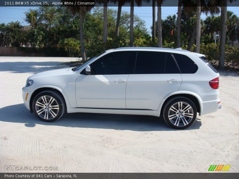 Alpine White / Cinnamon 2011 BMW X5 xDrive 35i